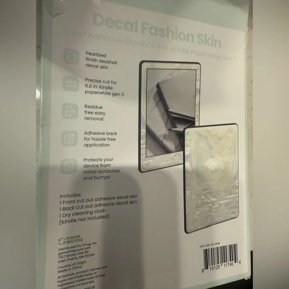 ⚠️ 5/25: Target Gray Decal Skin for Kindle Paperwhite